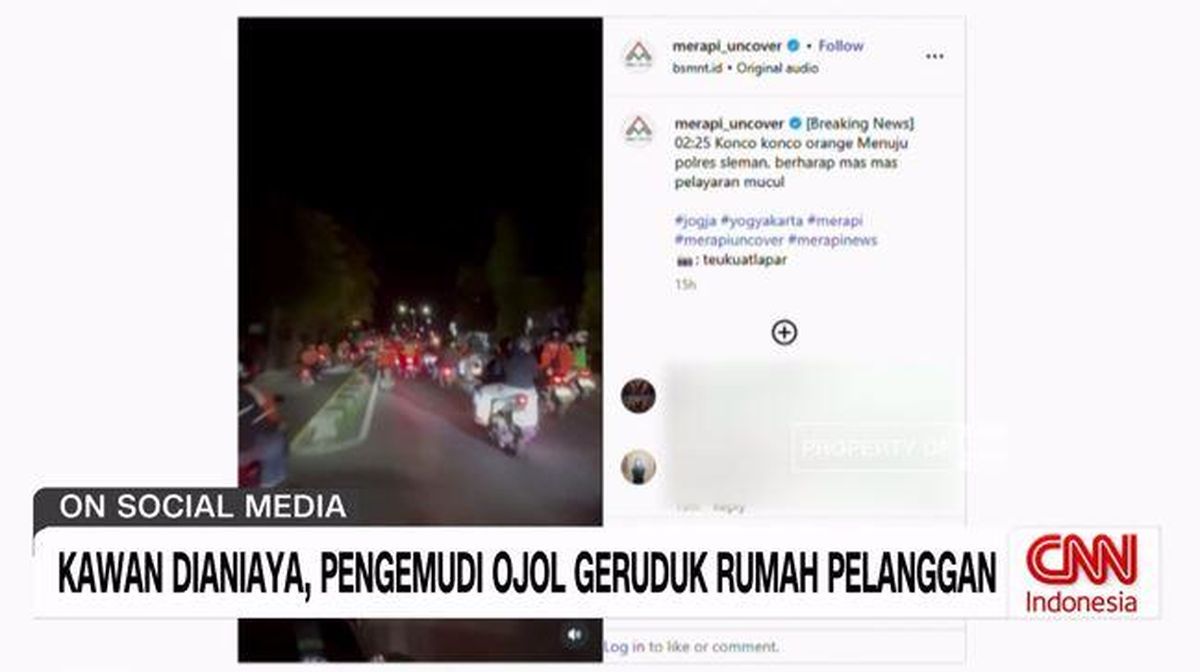 VIDEO: Kawan Dianiaya, Pengemudi Ojol Geruduk Rumah Pelanggan