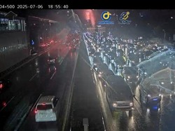 Ada Genangan Air, Ini Titik-titik Padat di Tol Dalkot