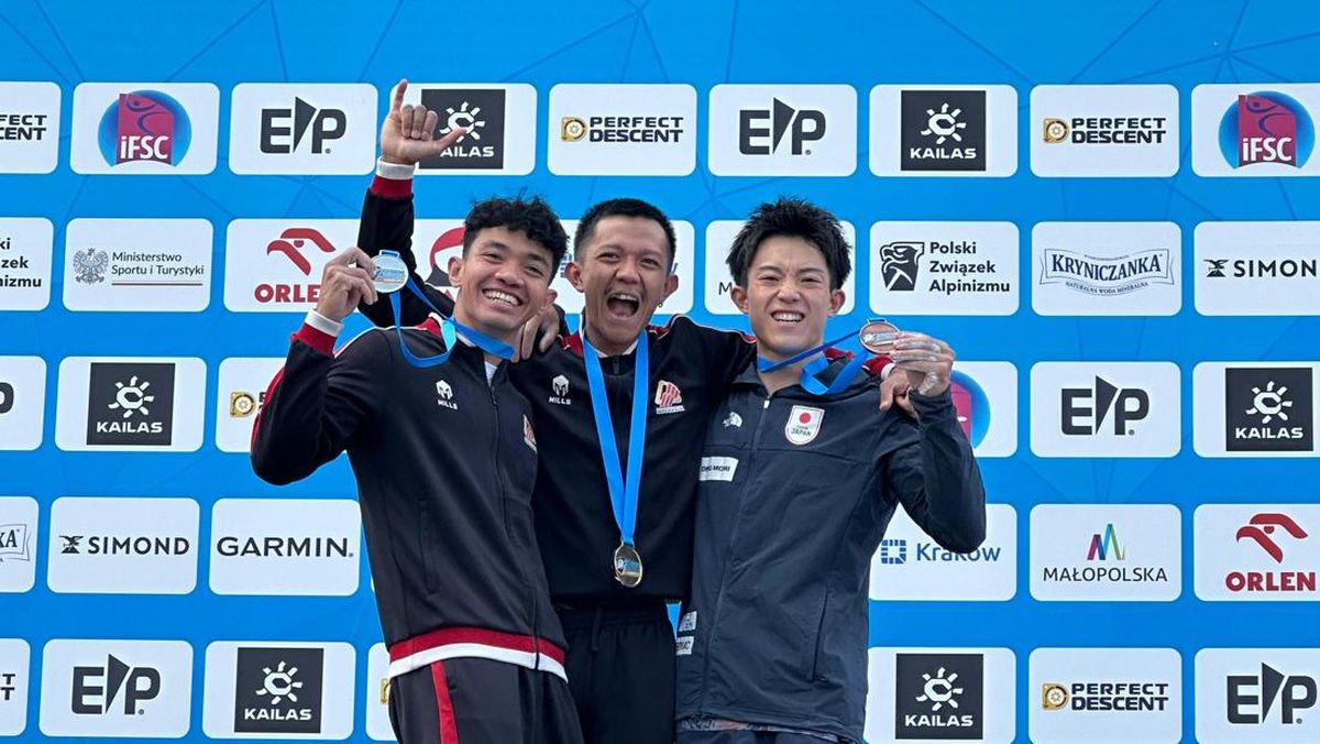 Tim Panjat Tebing Indonesia Luar Biasa, 2 Emas 1 Perak di Piala Dunia