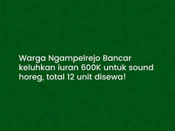Viral Warga Tuban Curhat Ditarik Iuran Rp 600 Ribu untuk 12 Sound Horeg