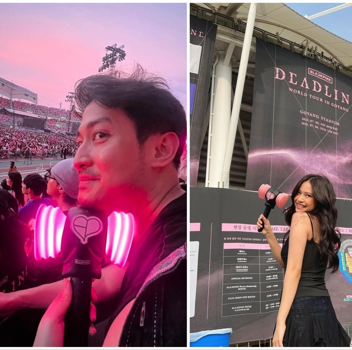 <p>Melalui unggahan di Instagram, Hanggini membagikan potret keseruannya saat menonton konser BLACKPINK bersama sang Luthfi Aulia. "<em>Happy to see my BP girls back</em>," tulisnya. Hanggini sebelumnya juga pernah menonton konser BLACKPINK di Jakarta tahun 2023 silam. (Foto: Instagram @hanggini)</p>