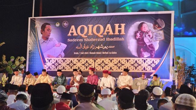 UAS Gelar Akikah Anak Ketiga, Dihadiri Kapolda hingga Gubernur Riau