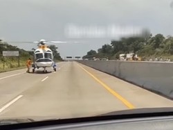 Heboh Helikopter Disebut Mendarat Darurat di Tol Medan-Tebing, Ini Faktanya