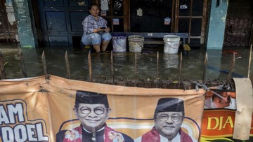 Kali Ciliwung Meluap, 16 RT di Jakarta Terendam Banjir
