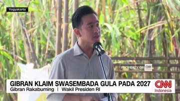 VIDEO: Gibran Targetkan Swasembada Gula Tahun 2027
