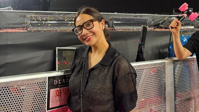 Nagita Slavina Jadi Satu-satunya Artis Indonesia yang Nonton Konser BLACKPINK di Korea