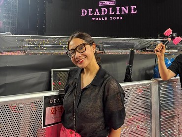 Nagita Slavina Jadi Satu-satunya Artis Indonesia yang Nonton Konser BLACKPINK di Korea