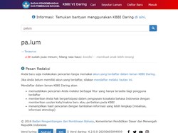 Palum Resmi Masuk KBBI, Jadi Lawan Kata Haus