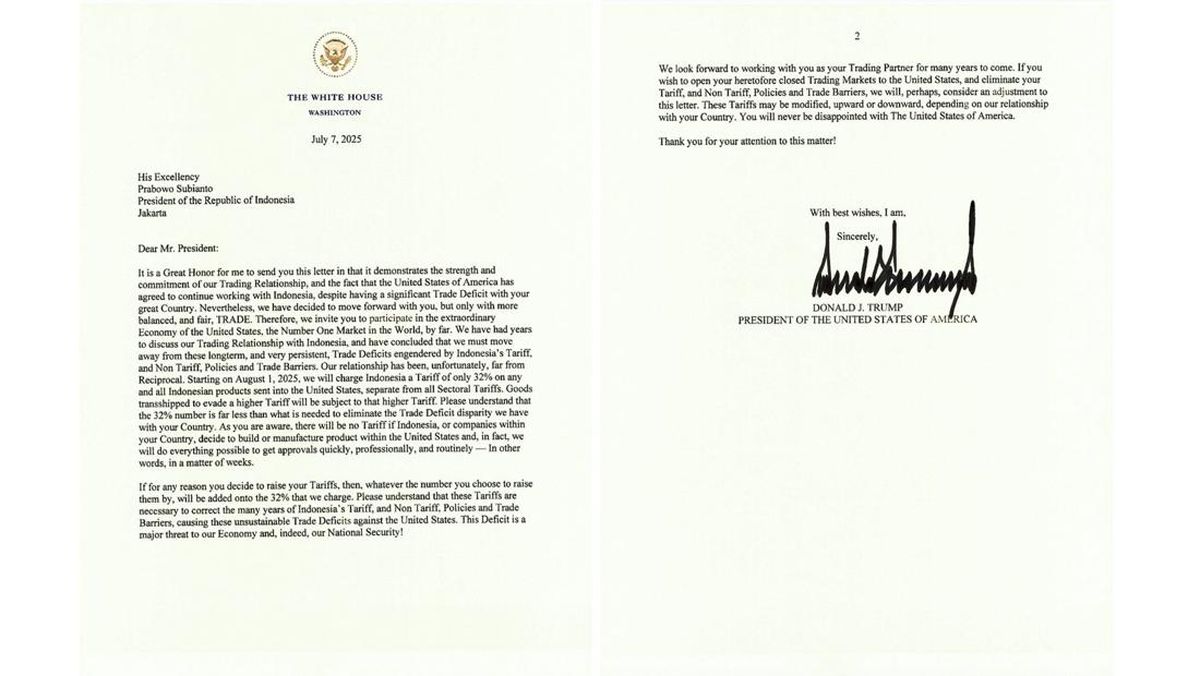 Dalih Trump Tetap Hajar RI Tarif 32 Persen Meski Sudah Dirayu Rp551 T