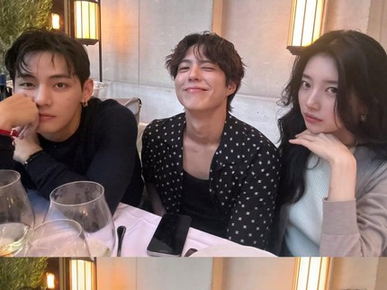 5 Potret Bae Suzy bareng V BTS dan Park Bo Gum, Pose ala Bestie