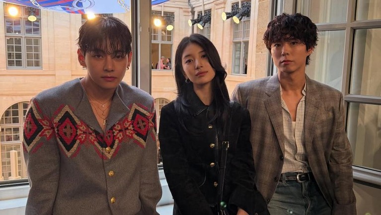 Suzy, V BTS dan Park Bo Gum Suzy, V BTS dan Park Bo Gum