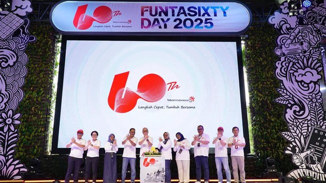 Di usia ke-60 tahun, Telkom membawa semangat "Langkah Cepat, Tumbuh Bersama", yang menegaskan komitmen untuk terus tumbuh dan memberikan kontribusi nyata.