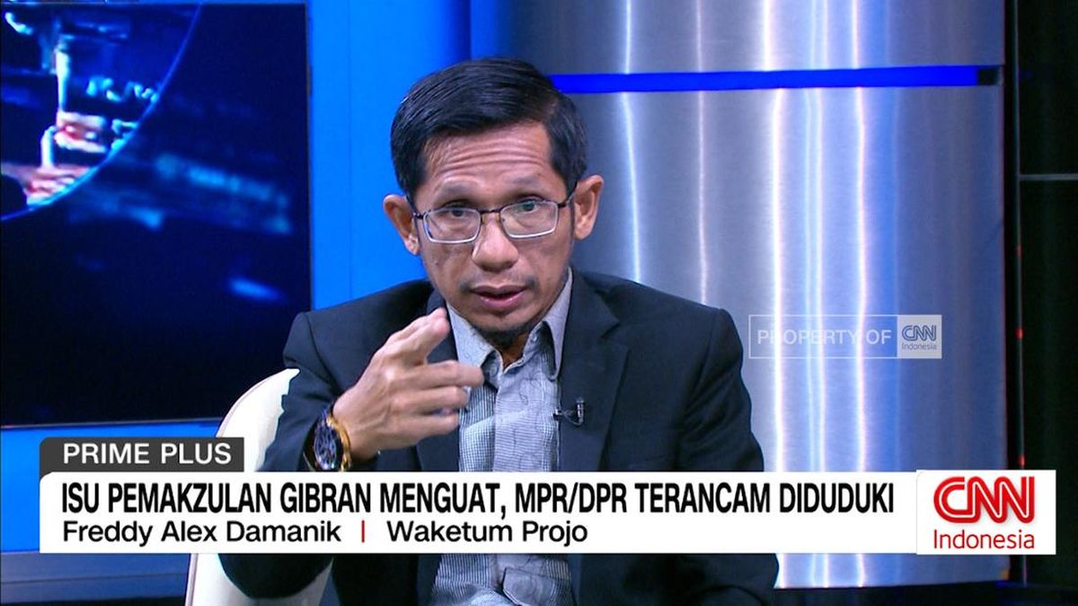 VIDEO: Wacana Pemakzulan Gibran, Projo: Isu Elitis Tak Sentuh Rakyat