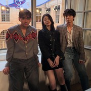 Trio Visual! Intip Gaya Bae Suzy, Park Bo Gum, dan V BTS Saat Menghadiri Celine Show di Paris