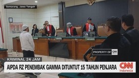 VIDEO: Aipda RZ Penembak Gamma Dituntut 15 Tahun Penjara