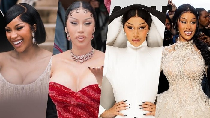 4 Outfit Dramatis Cardi B di Paris Couture Week, Penuh Karakter
