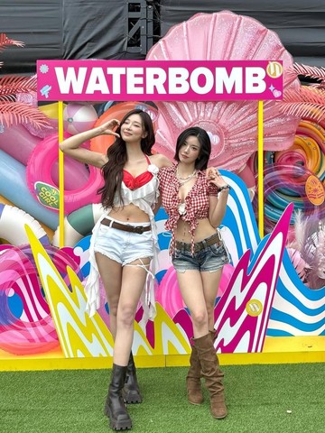 Reuni Produce 48, Simak Potret Kwon Eun Bi dan Lee Si An di Waterbomb Seoul 2025