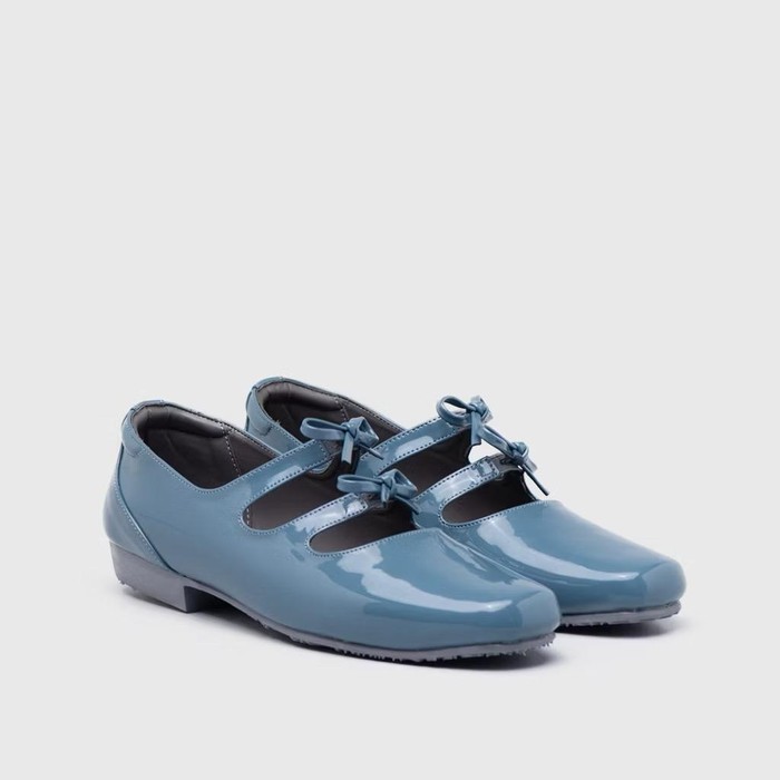 Madison Flat Shoes Patent Blue Mirage Madison Flat Shoes Patent Blue Mirage