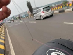 Viral Pemotor Luka Terjerat Benang Layangan dan Hampir Kecelakaan di Bogor