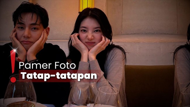 Interaksi Manis Suzy Bareng V BTS-Park Bo Gum di CELINE Paris