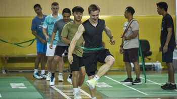 FOTO: Latihan Bersama Tim Rusia dan Indonesia di Pelatnas Cipayung