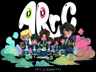img-title Boy Group ARrC Berkolaborasi dengan Anak Bangsa Jadi Karakter Karafuru