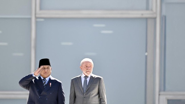 Presiden RI Prabowo Subianto dan Presiden Brasil Luiz Inacio Lula da Silva sepakat mendukung pendirian negara Palestina.