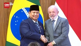 VIDEO: Momen Pertemuan Prabowo dan Presiden Brasil Lula da Silva