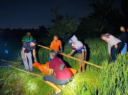 Geger Mayat Pria di Tengah Sawah Lombok Barat