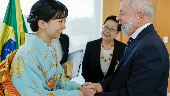 Putri Kako dan Presiden Brazil Luiz Incio Lula da Silva