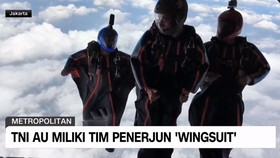 VIDEO: TNI AU Miliki Tim Penerjun 'Wingsuit'