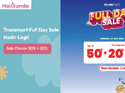 Transmart Full Day Sale Hadir Lagi! Ada Diskon 50% + 20%