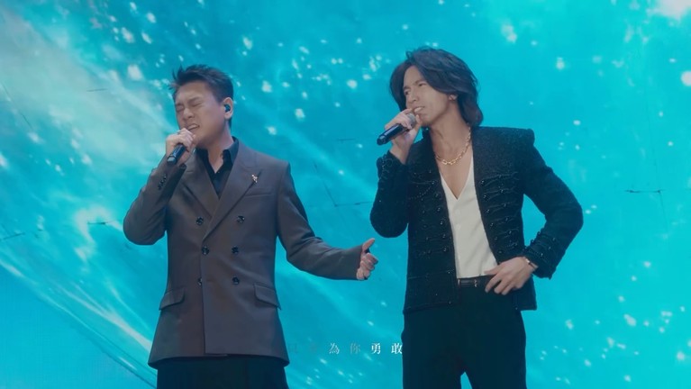 F4 F4 reuni di konser Mayday #5525 Live Tour pada Sabtu (12/7/2025) malam di Taipei Dome.