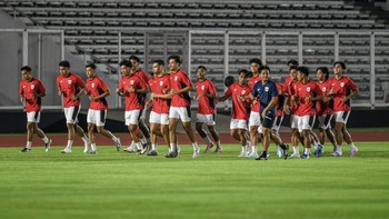 FOTO: Latihan Terakhir Indonesia Jelang Lawan Brunei di Piala AFF U-23