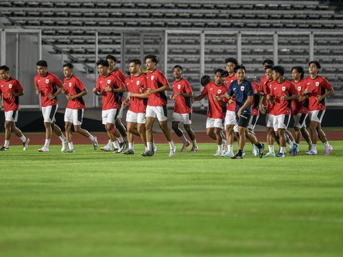 FOTO: Latihan Terakhir Indonesia Jelang Lawan Brunei di Piala AFF U-23