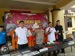 Polisi Tangkap Komplotan Curanmor di Serang, Sudah Beraksi di 50 Lokasi