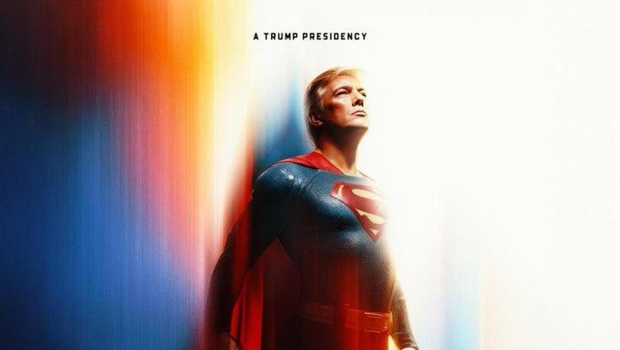 Postingan Donald Trump jadi Superman di akun resmi White House pada 11 Juli 2025 dan memantik pro kontra&period;