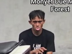 Viral Pria Berkelakuan Aneh Seusai Lakukan Kekerasan ke Monyet Monkey Forest
