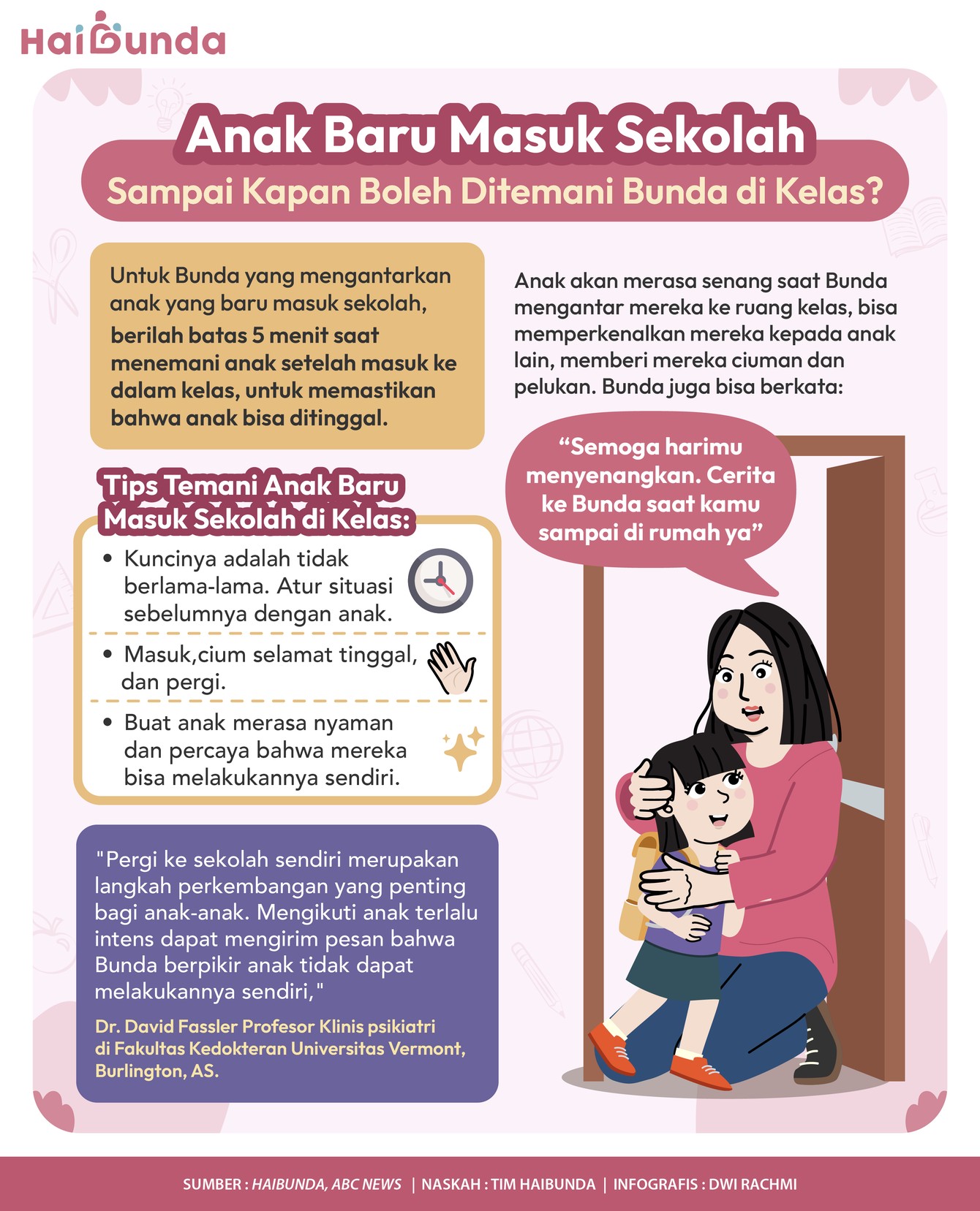 Mengantar anak sekolah Mengantar anak sekolah