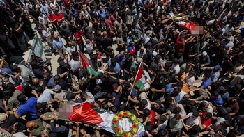 FOTO: Pemukim Israel Gebuk Warga Palestina hingga Tewas di Tepi Barat