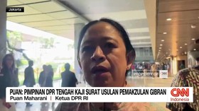 VIDEO: Puan: Pimpinan DPR Tengah Kaji Surat Usulan Pemakzulan Gibran