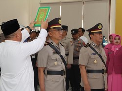 Kapolres Batu Pimpin Sertijab Kapolsek Batu dan Bumiaji