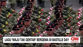 VIDEO: Lagu 'Maju Tak Gentar' Bergema di Bastille Day 2025