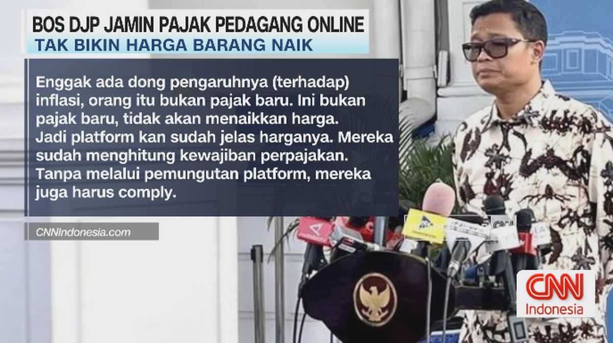 VIDEO: Bos DJP Jamin Pajak Pedagang Online Tak Bikin Harga Barang Naik