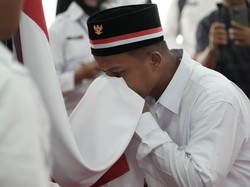 Cium Merah Putih, 16 Napiter Lapas Khusus Sentul Bogor Ikrar Setia ke NKRI