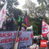 Ratusan Ojol Demo di Monas, Tolak Potongan 10 Persen