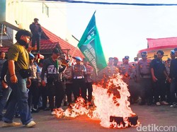 Tuntut Kapolda Kaltara Dicopot, Aktivis Long March-Bakar Ban
