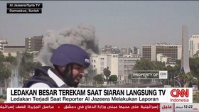 VIDEO: Israel Gempur Suriah, Ledakan Besar Terekam Saat Live TV