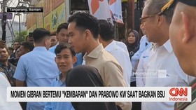 VIDEO: Momen Gibran Bertemu 'Kembaran' & Prabowo KW Saat Bagikan BSU