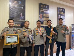 Polda Sulsel Juara II Beregu dan III Perseorangan Tenis di Kapolri Cup 2025